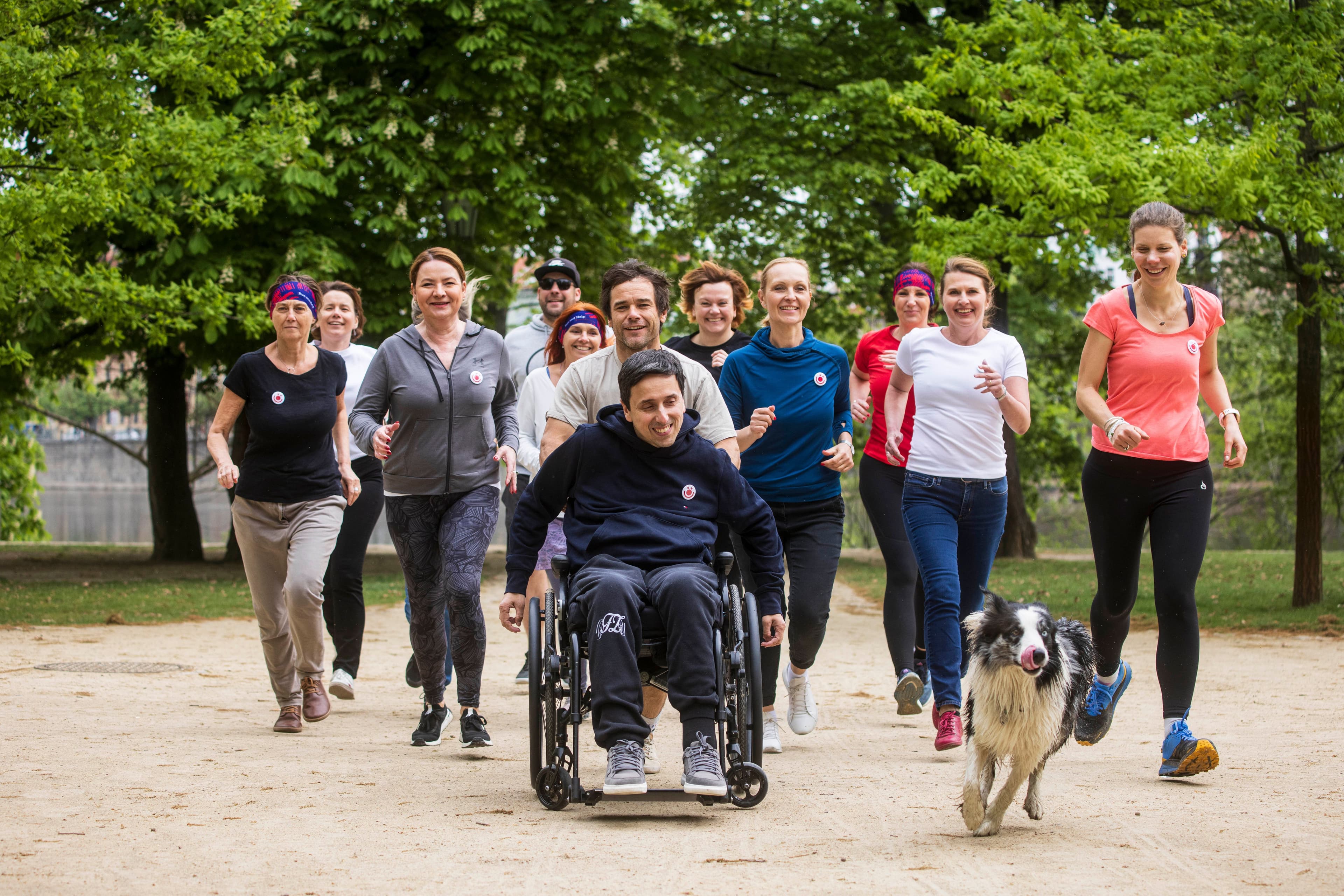 People running