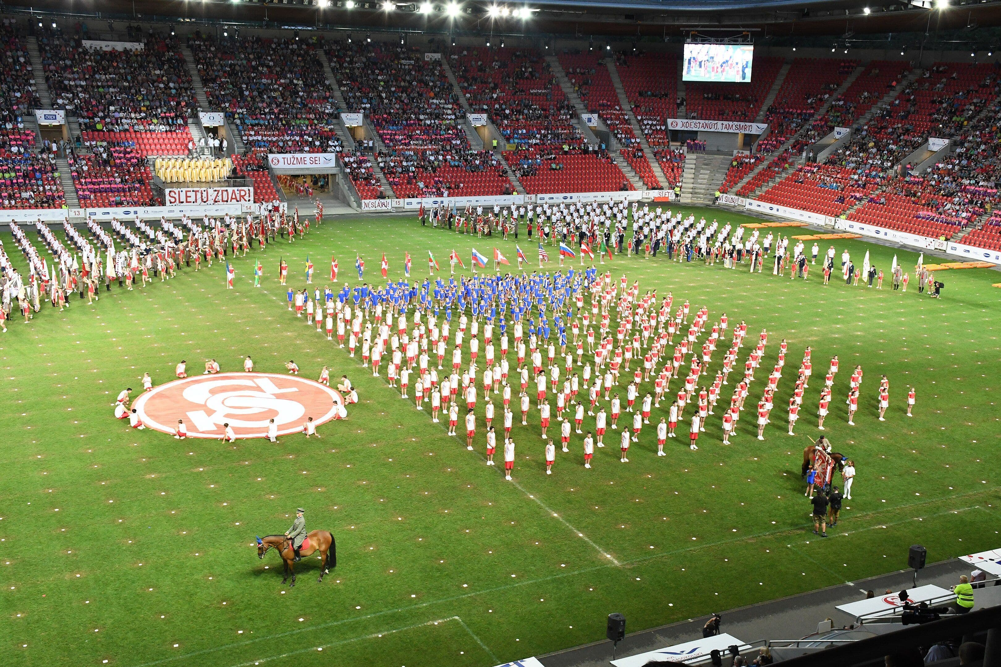 Stadium with people